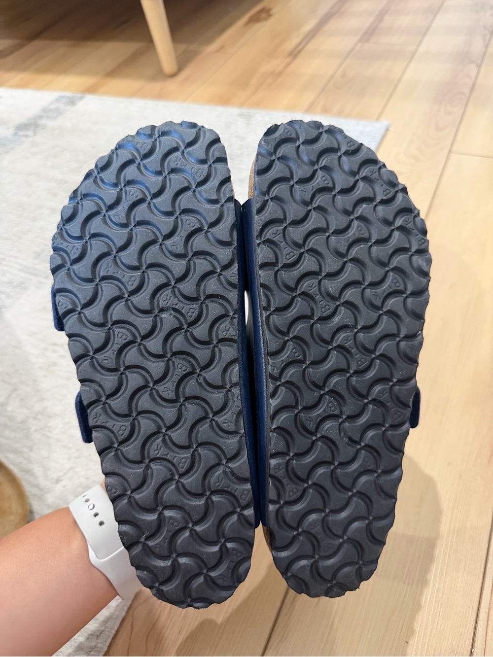 Birkenstock women’s Blue Double-Buckle Sandals - Picture 4 of 6